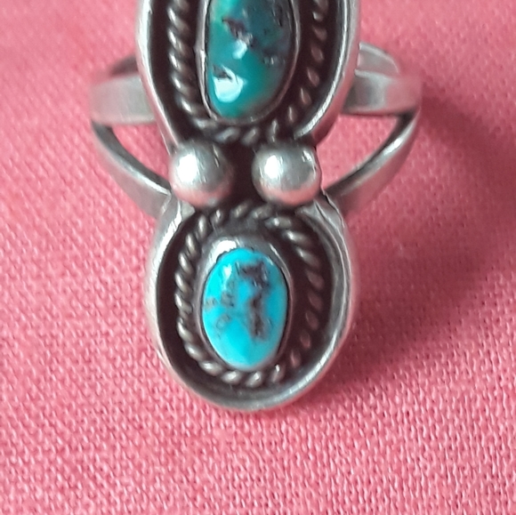 ❤ NATIVE AMERICANO STERLING SILVER RING - Picture 2 of 16